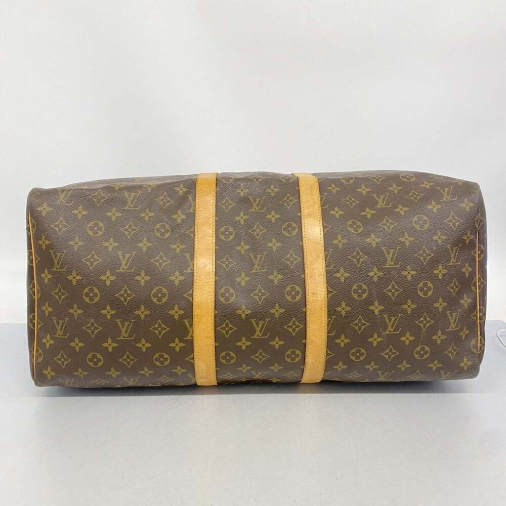 LOUIS VUITTON Authentic Brown Monogram Keepall 55 Boston Bag - Picture 3 of 10